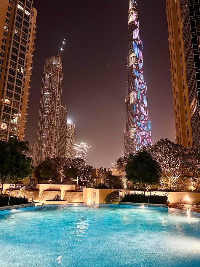 Spectacular Burj & Fountain View - Luxurious 3 Bedrooms & Maids Room - The Residences Dubái Exterior foto