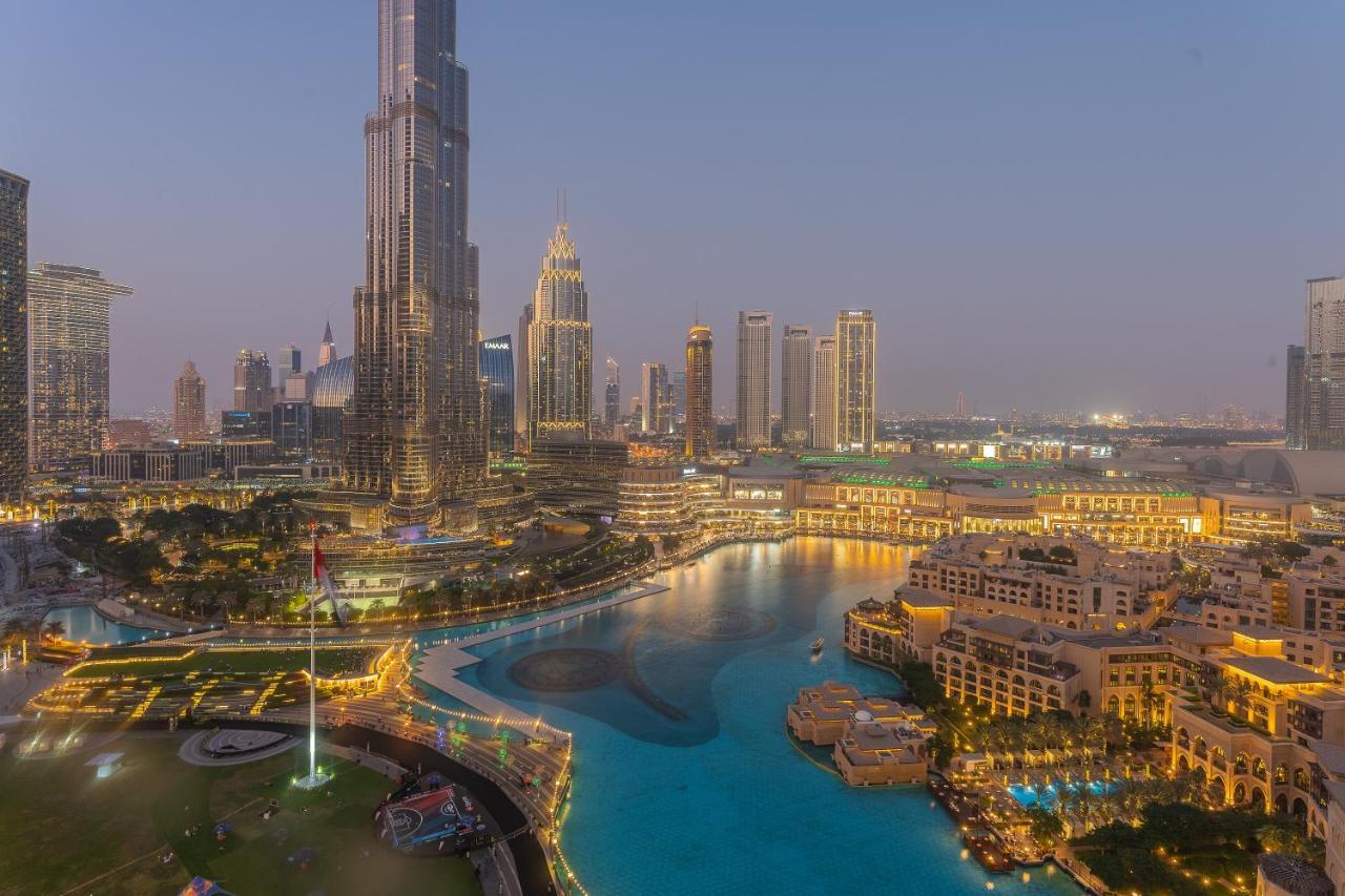 Spectacular Burj & Fountain View - Luxurious 3 Bedrooms & Maids Room - The Residences Dubái Exterior foto